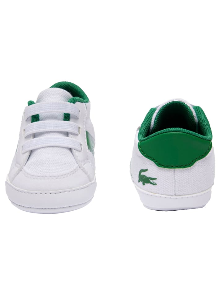 Lacoste Krabbelschuhe in Weiß/Grün günstig kaufen