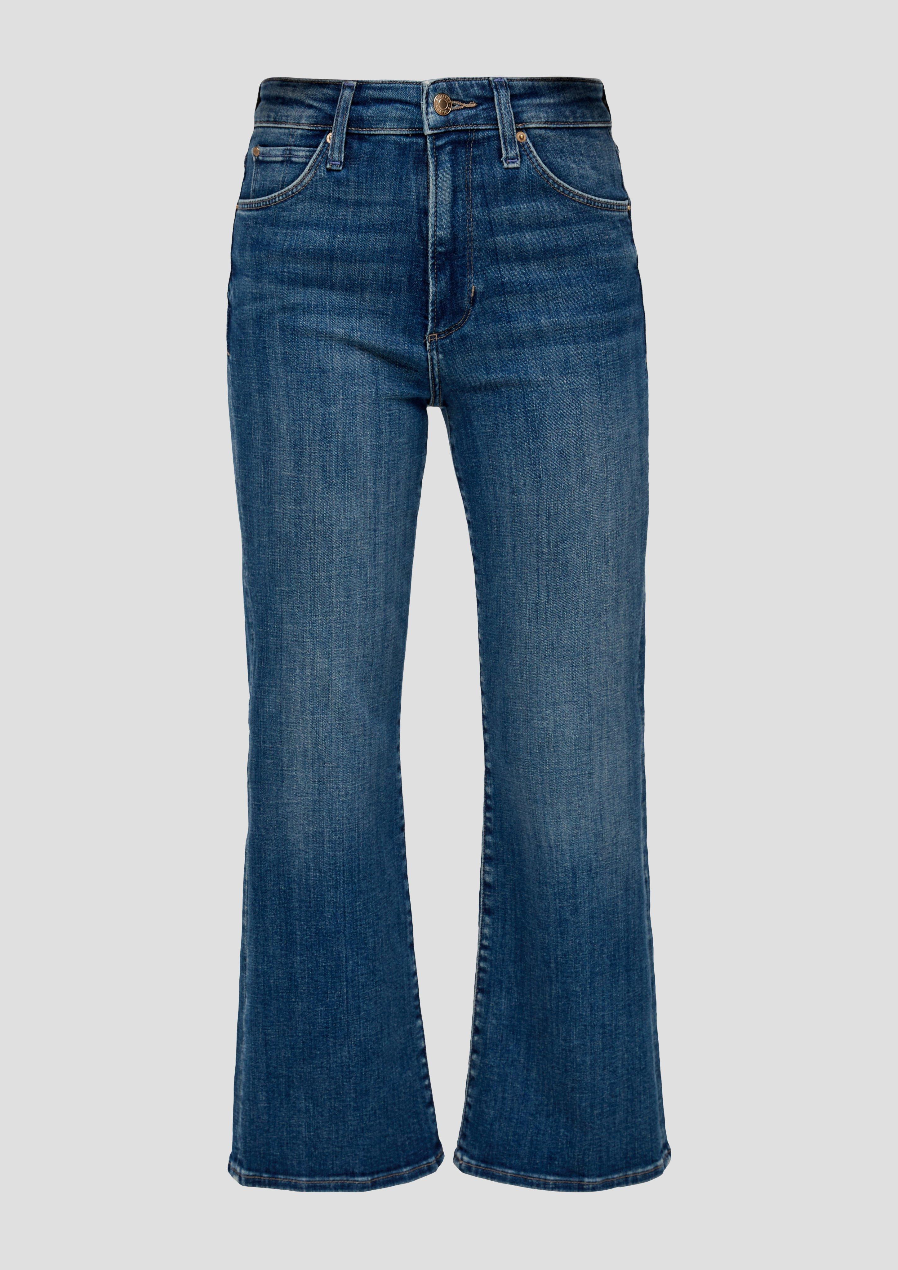 Cropped Jeans / High Rise / Flared Leg / Baumwollstretch  2135880-55Z4