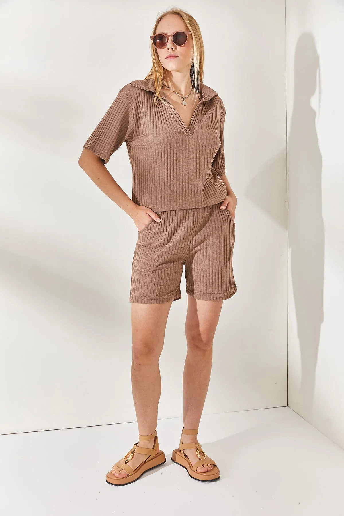 Olalook  Zweiteiler - Braun - Oversized