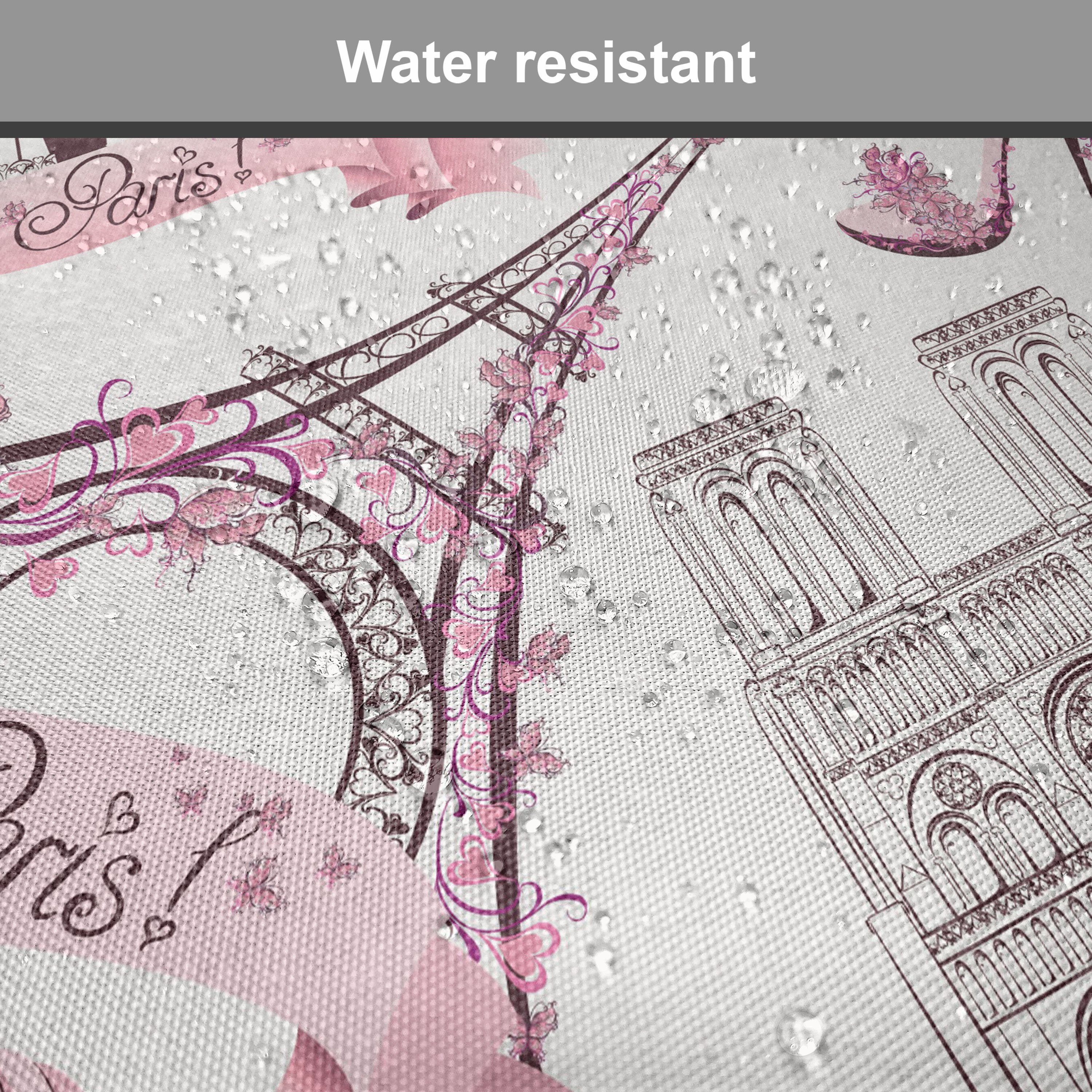 Abakuhaus Stuhlkissen Dekoratives wasserfestes Kissen mit Riemen für Küchensitze, Eiffelturm Paris Hochzeitsreise