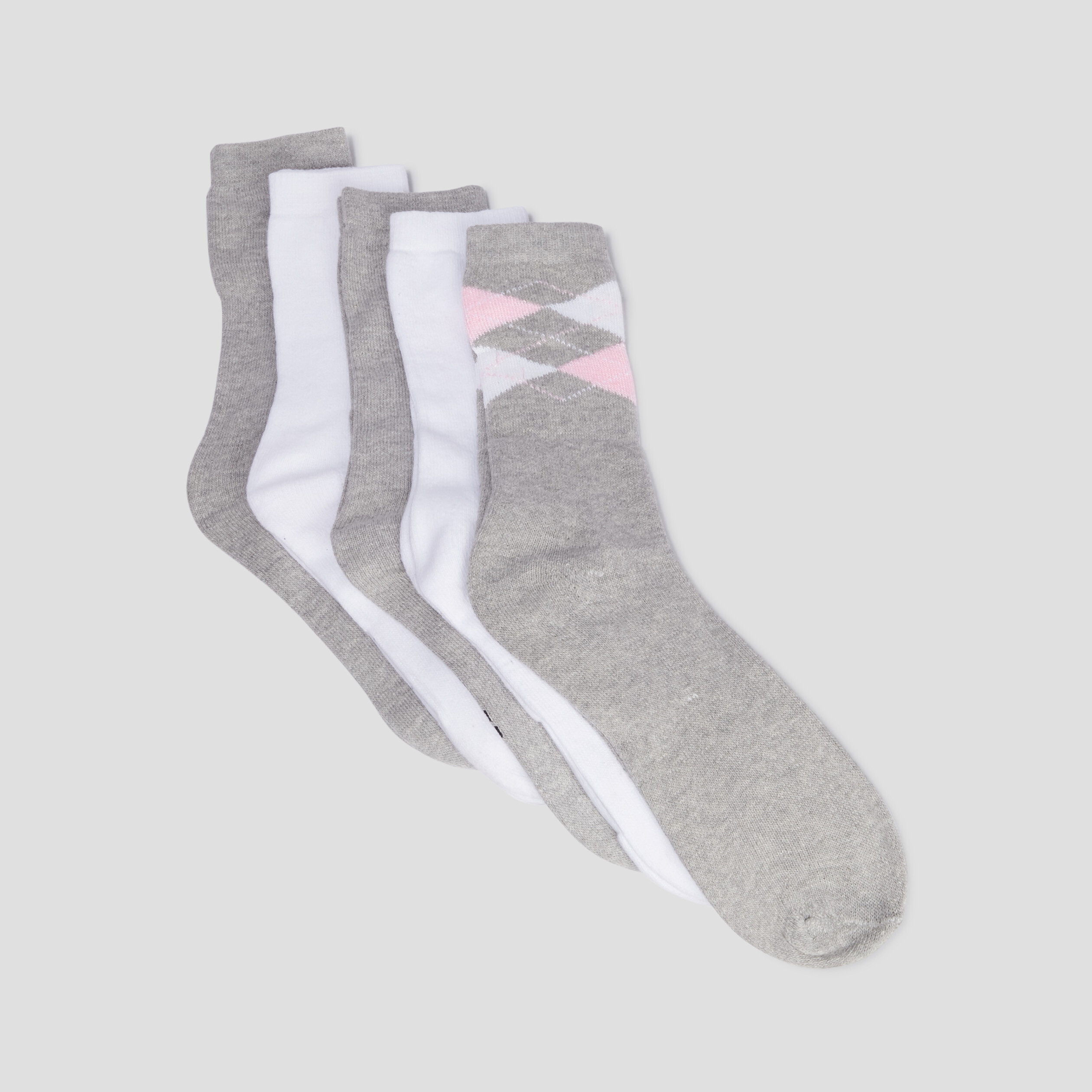 Lot 5 chaussettes rose femme | La Halle