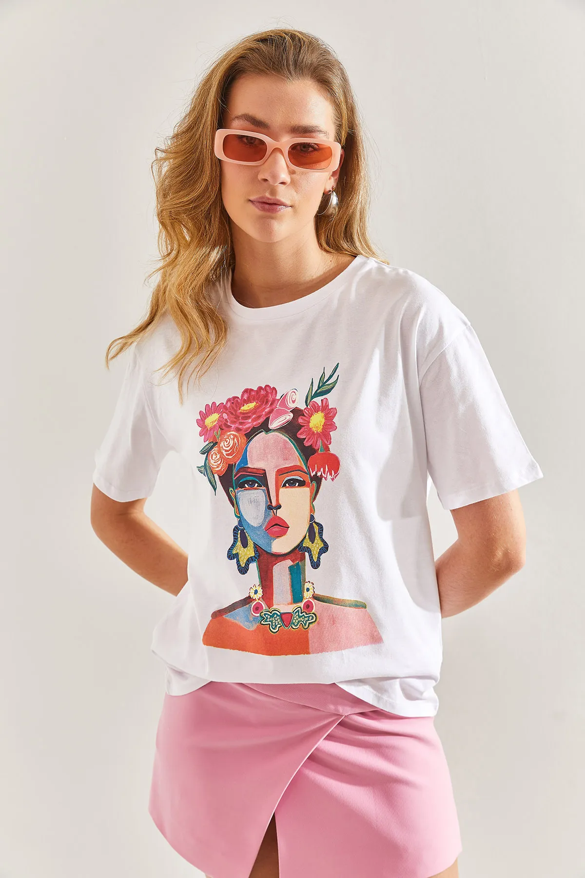 Bianco Lucci  T-Shirt - Weiß - Regular Fit