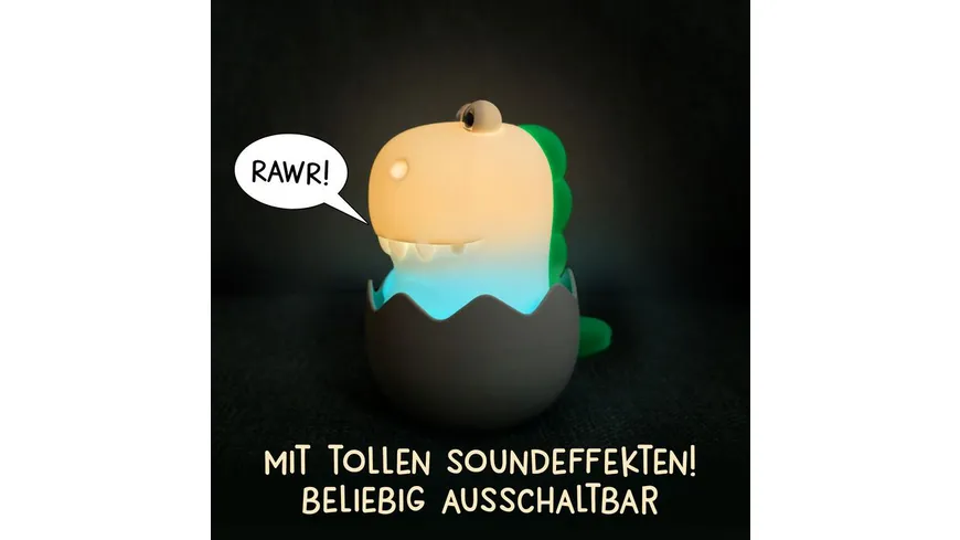 MegaLight LED Kinder Nachtlicht DIGGY DINO RGB dimmbar