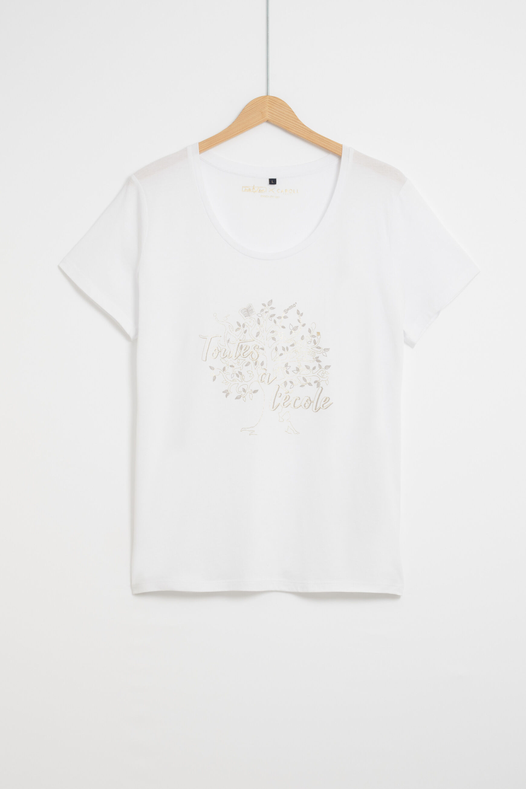 t-shirt nessa blanc femme