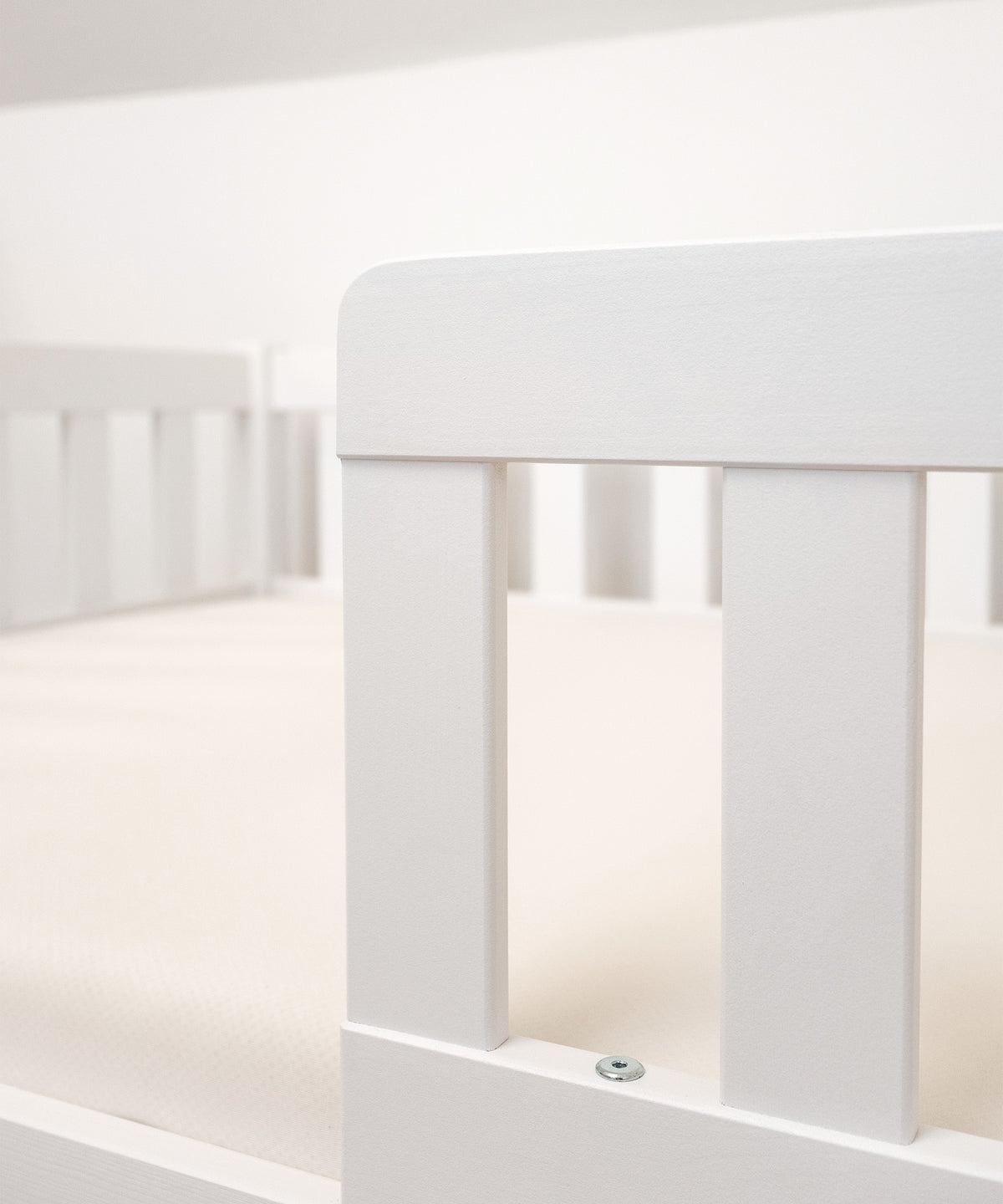 Bodenbett Kiefer Weiß