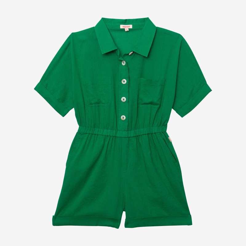 Combi short fille vert Catimini