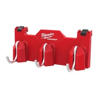 „Milwaukee Accessories 4932498650 PACKOUT“ šoninis 3 kabliukų bėgelis