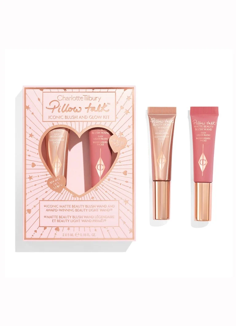 Trusa emblematică de fard de obraz și iluminator Pillow Talk de la Charlotte Tilbury - Ediție limitată