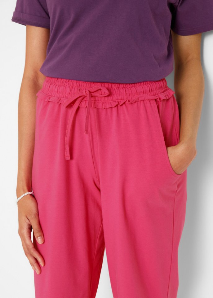 Weite Jersey-Culotte, 3/4-Länge mit Bequembund