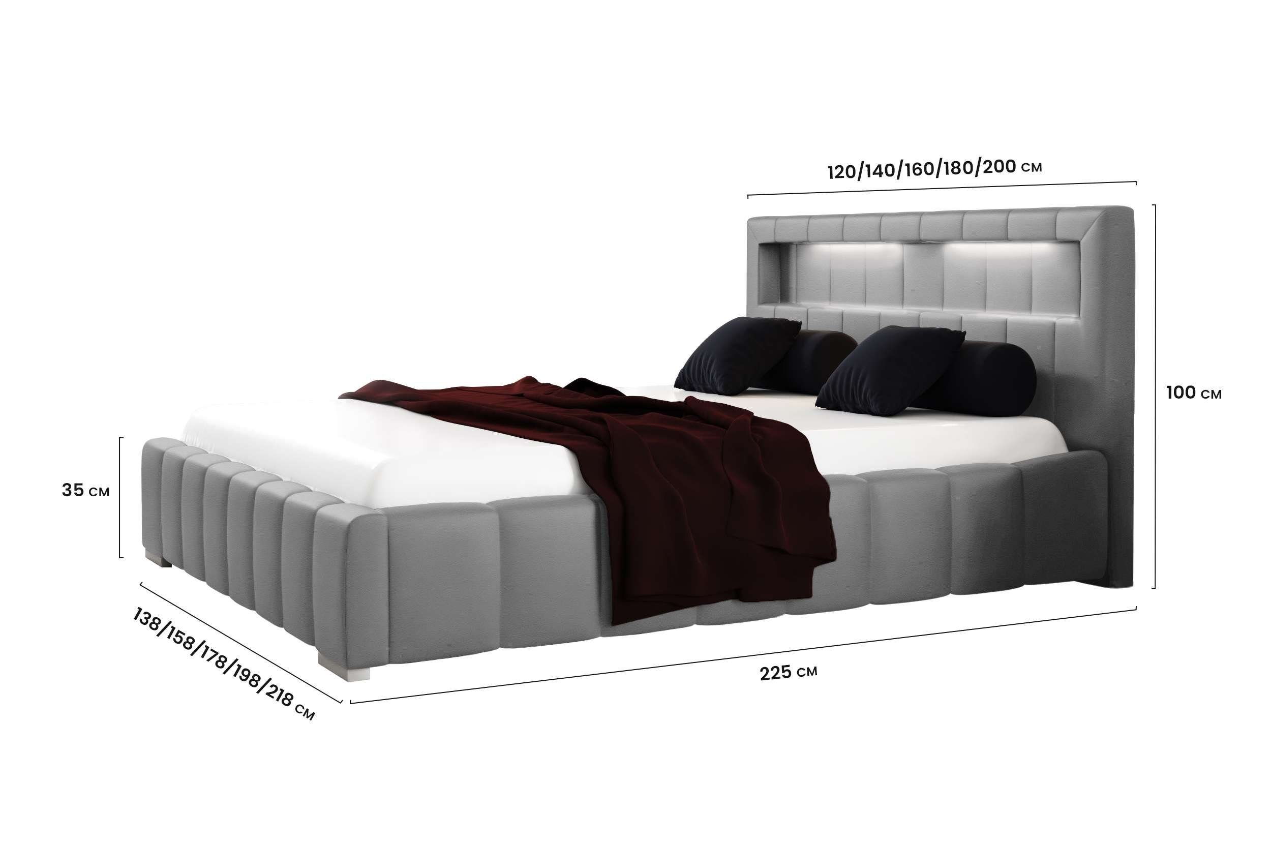 Stylefy Polsterbett Jonas (Schlafzimmerbett, Bett), 120/140/160/180/200x200 cm, wahlweise mit Bettkasten, mit Lattenrost