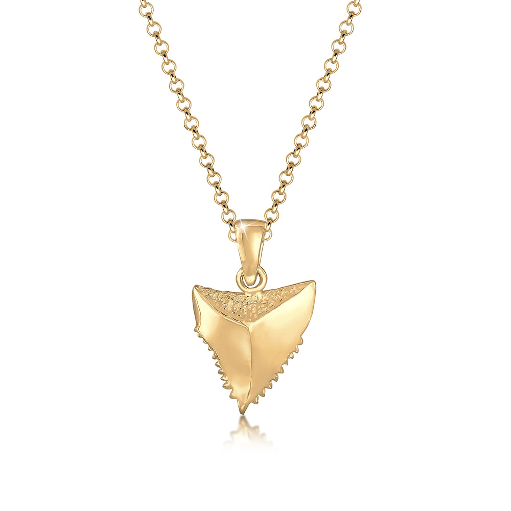 Elli Elli Collier Erbskette Zahn Tusk Trend Boho Sommer 925er Silber Bijoux