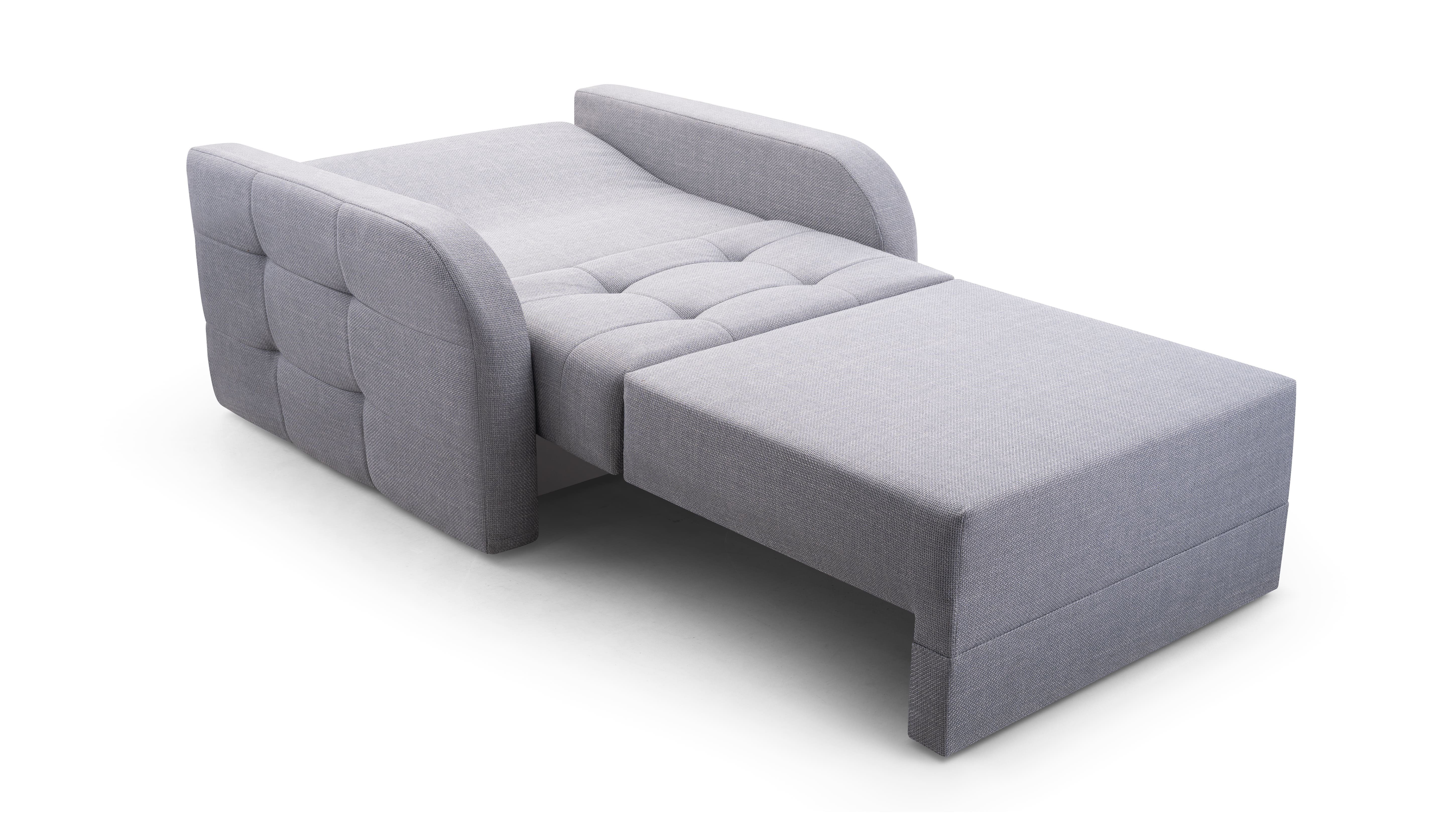 MOEBLO Kindersofa Porto 80, Schlafsessel Sofa Sessel, mit Schlaffunktion, mit Bettkasten