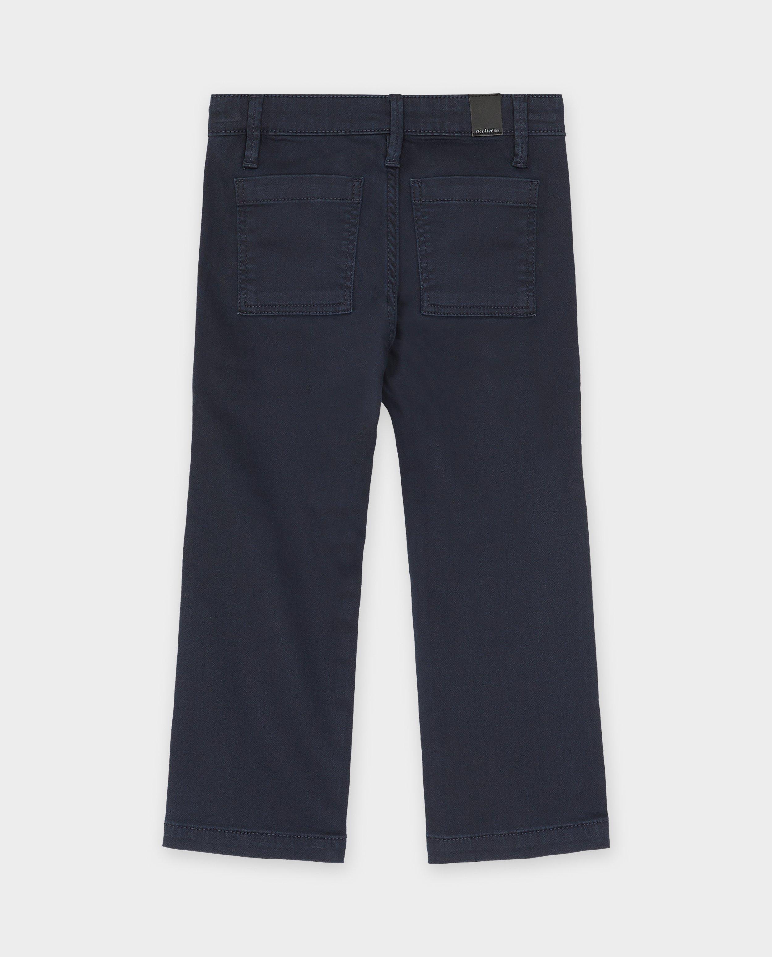 Pantaloni Kidz Nation albastru închis, croială dreaptă, 2-7 ani albastru închis