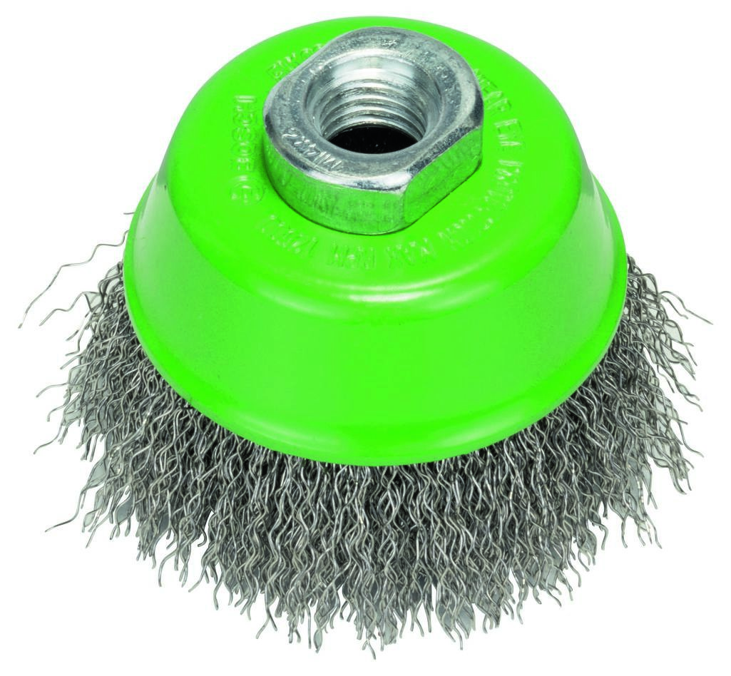 Perie de sârmă Bosch Blue Accessories 2608622102, 75 mm, ondulată, oțel inoxidabil, M14