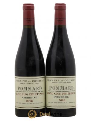Pommard 1er Cru Grand Clos des Epenots de Courcel (Domaine)  2008 - Lot de 2 Bouteilles