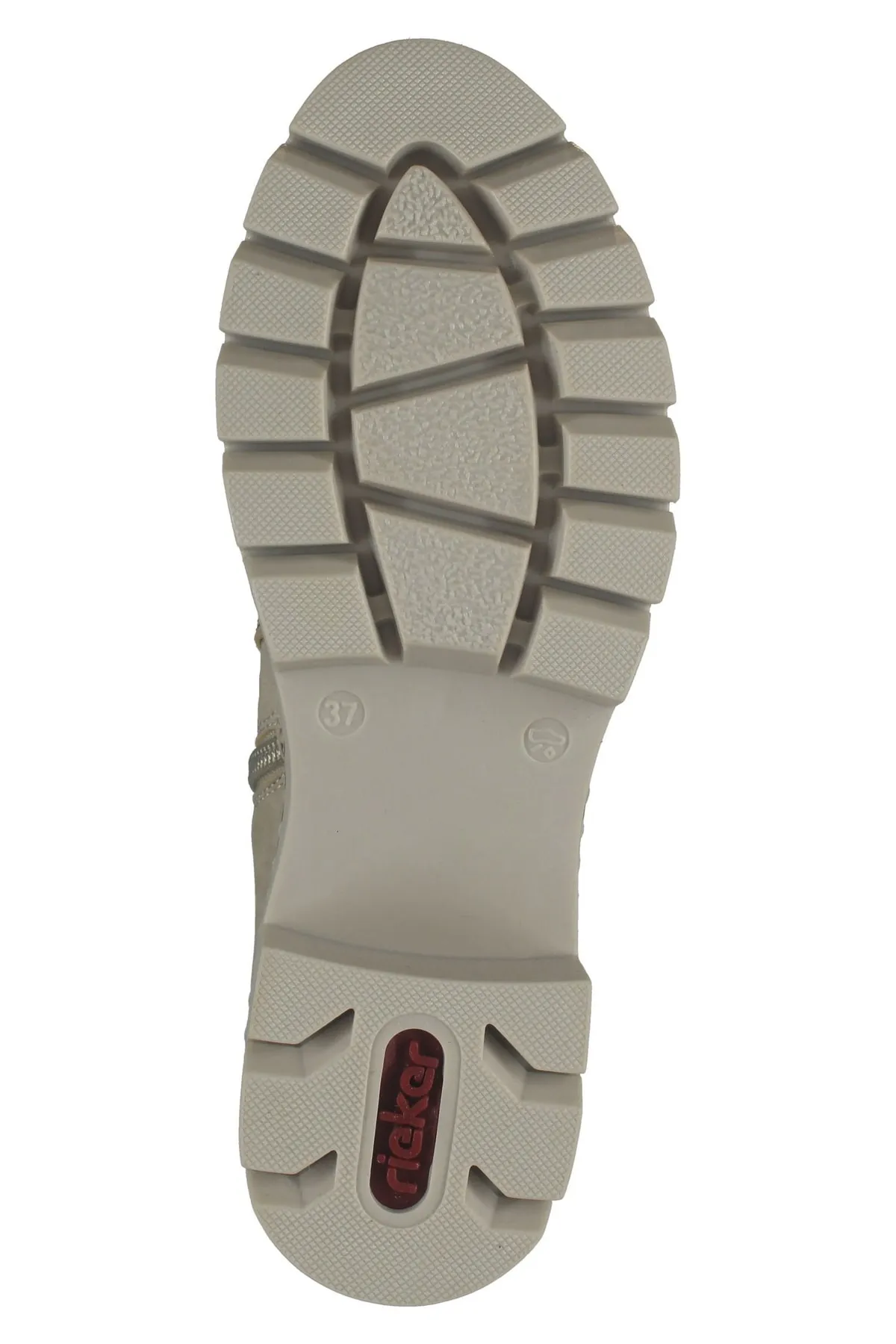 Rieker  Stiefelette - Beige - Flacher Absatz