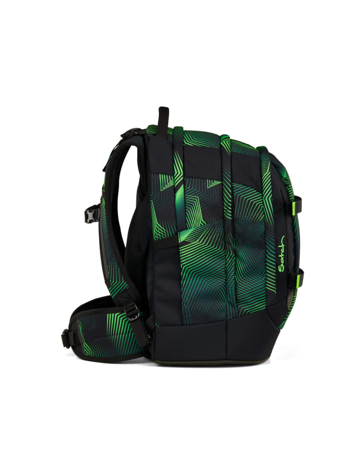Satch Satch pack Schulrucksack Seismic Green schwarz günstig kaufen onesize