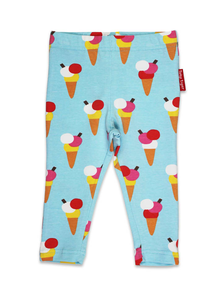 Toby Tiger Leggings mit Eiswaffel Print in blau günstig kaufen