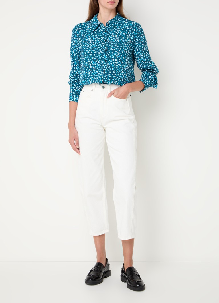 Whistles Blouse with leopard print