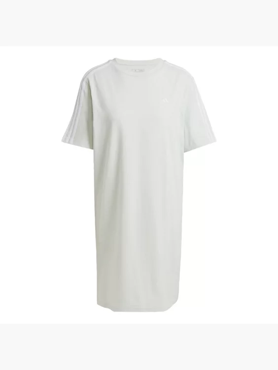 adidas Essentials 3-Streifen Single Jersey Boyfriend T-Shirt-Kleid