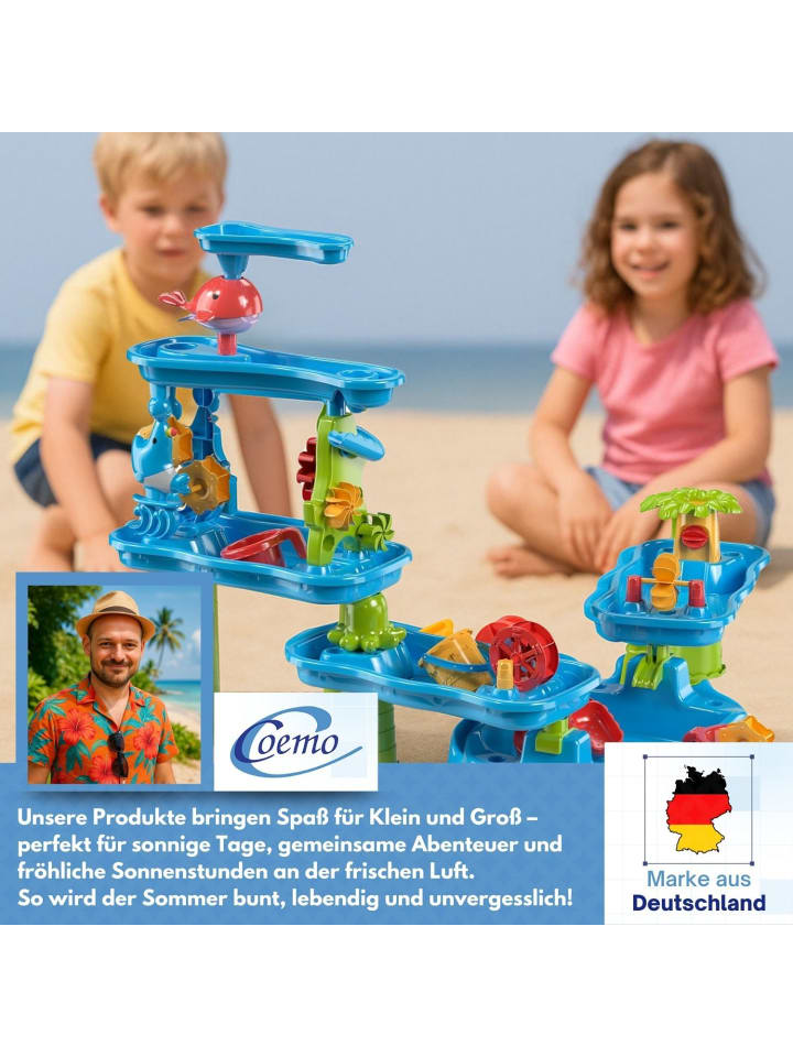 Coemo Wasserspieltisch TOJA Wasserfall in Blau günstig kaufen