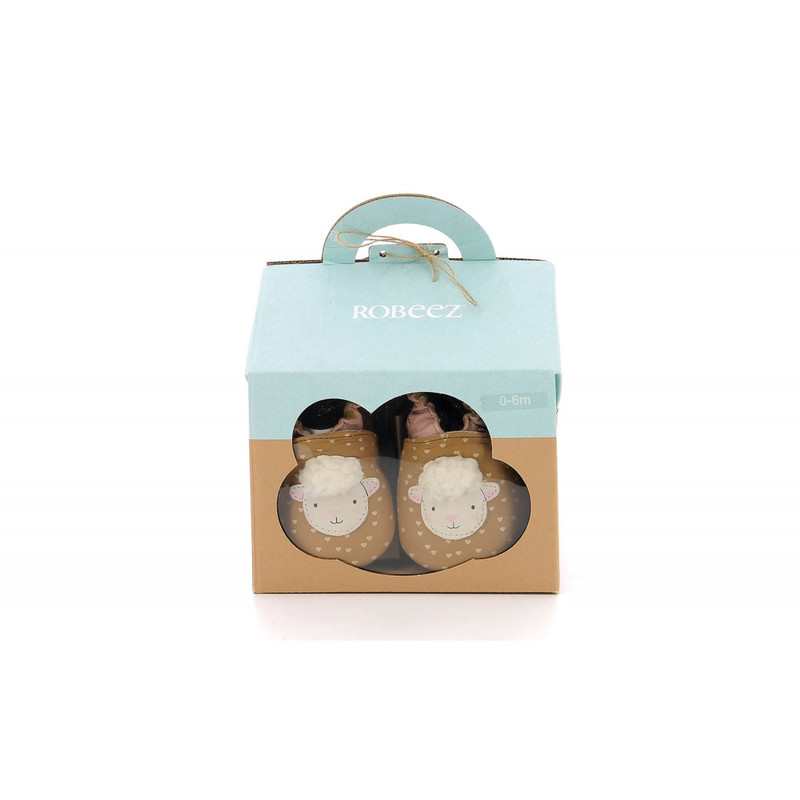 Chaussons cuir tannage vegetal Coffret Fille