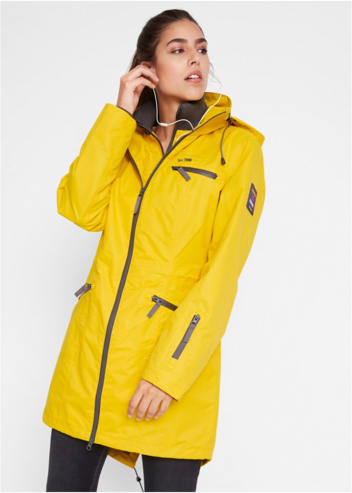 Funktions-Outdoor-Kurzmantel mit Kapuze, 2 in 1-Optik