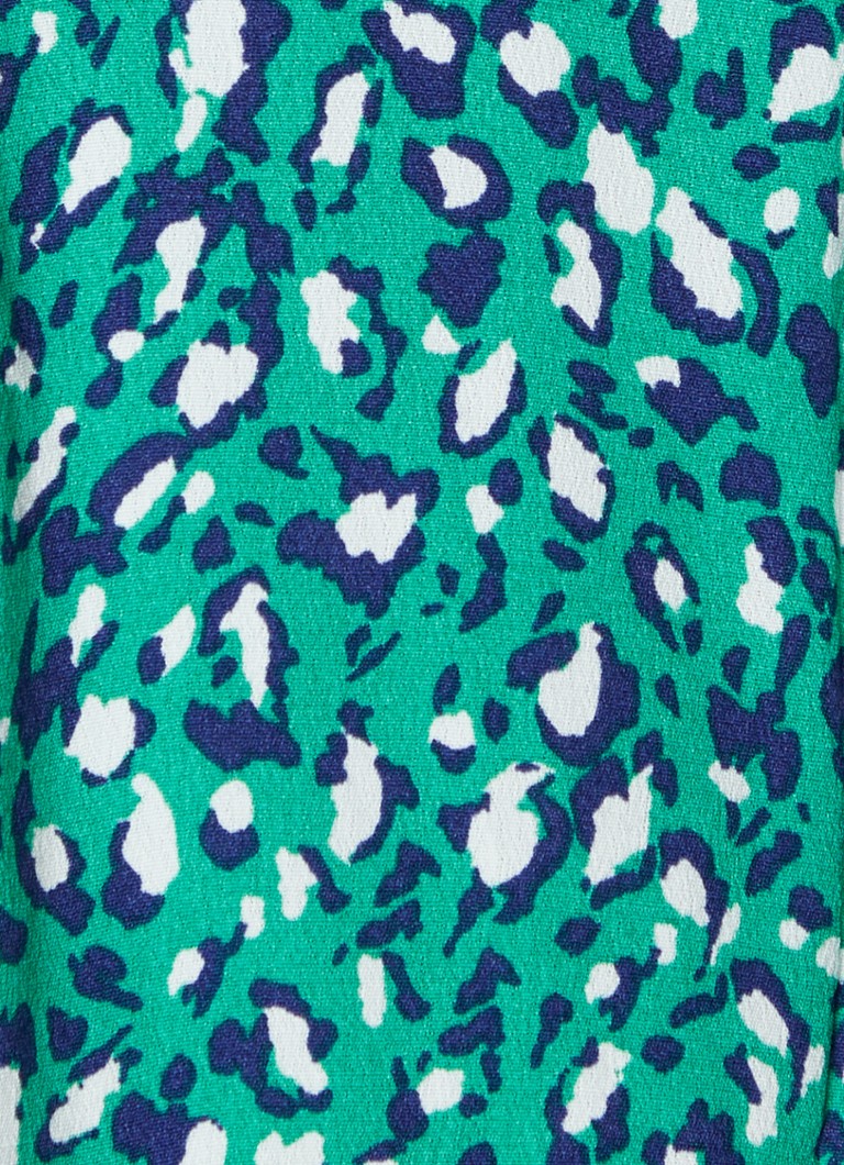 Krep bluza Whistles s leopard printom i džepom na prsima