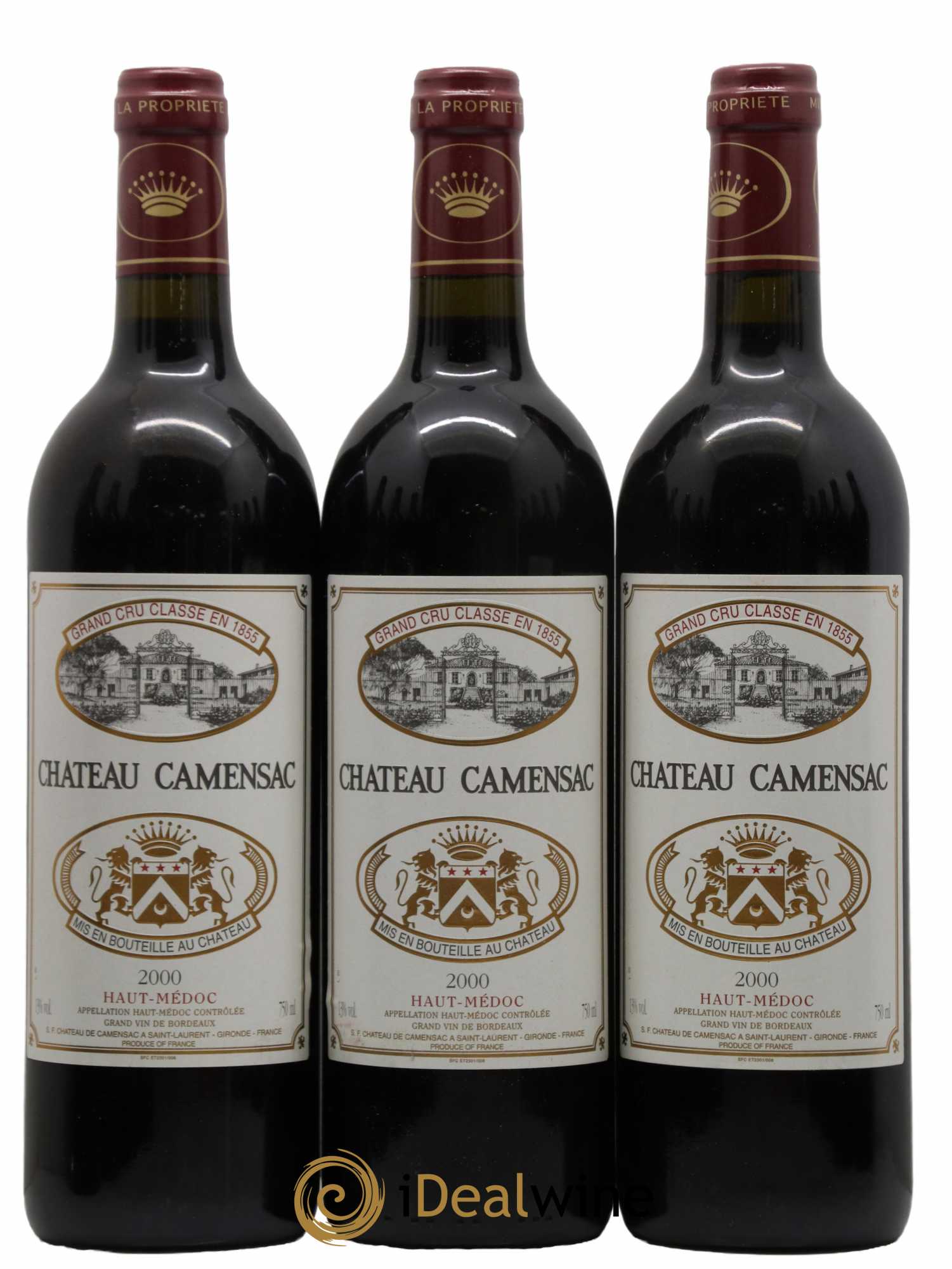 Château Camensac 5ème Grand Cru Classé  2000 - Lot de 12 Bouteilles