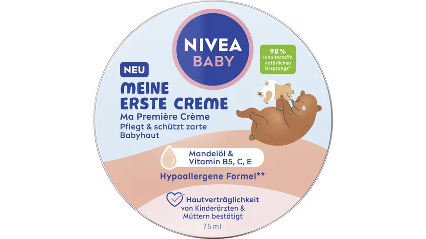 Nivea Baby meine erste Creme mit hypoallergener Formel 75 ml