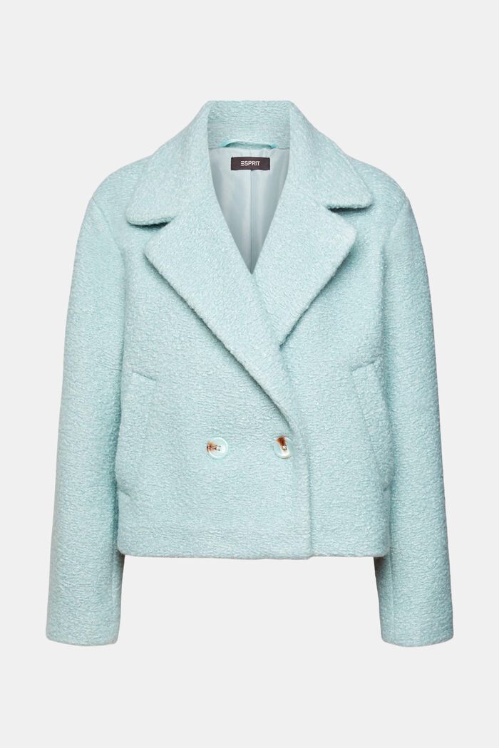 Webstoff-Jacke in Woll-Optik
