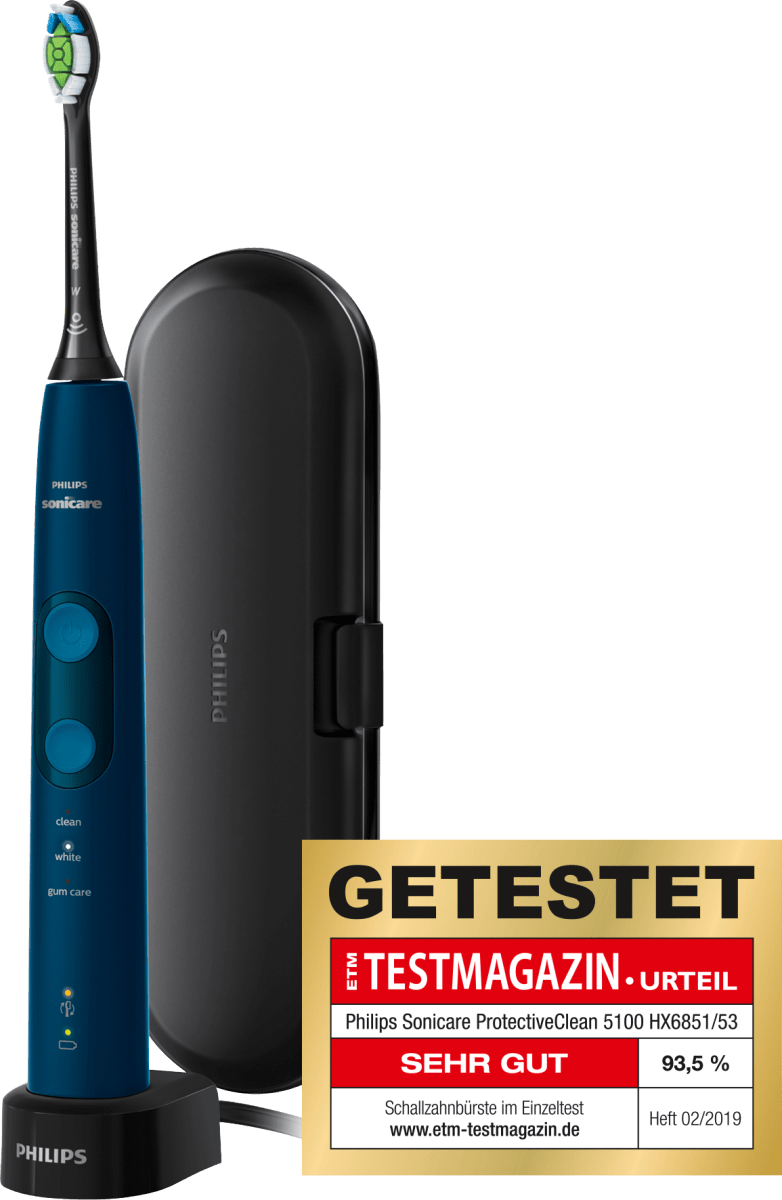 Schallzahnbürste Protective Clean 5100 Blau inkl. Reiseetui, 1 St