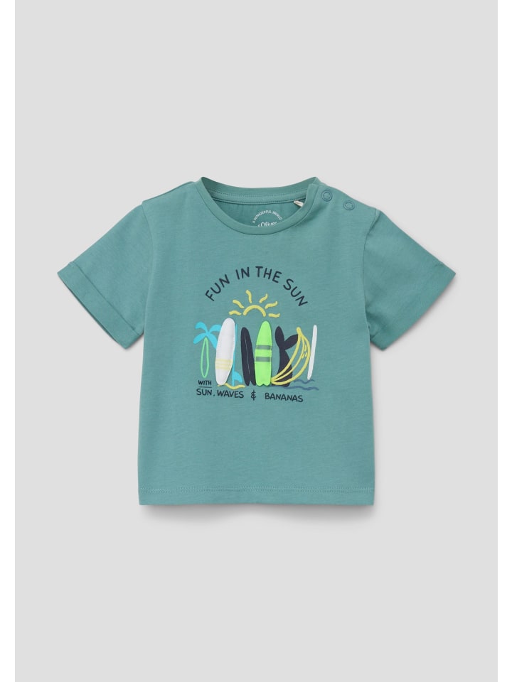 s.Oliver T-Shirt kurzarm in Petrol günstig kaufen