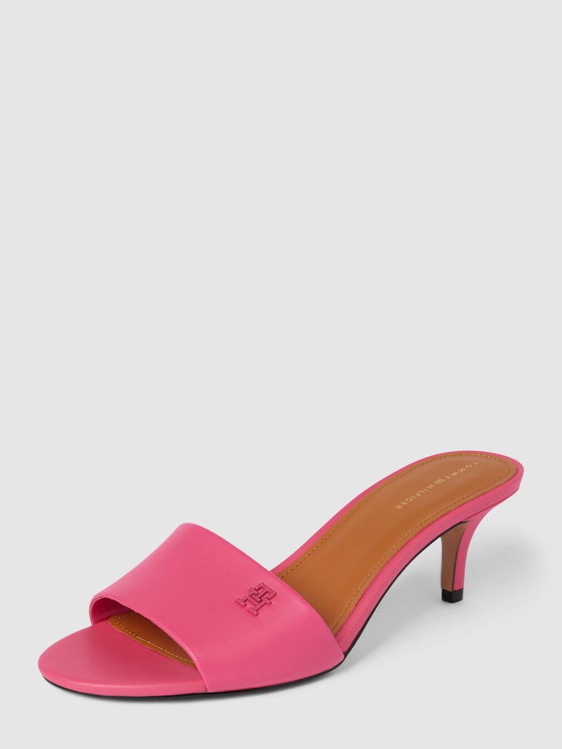 Sandaletten mit Label-Detail Modell 'ELEVATED' in pink
