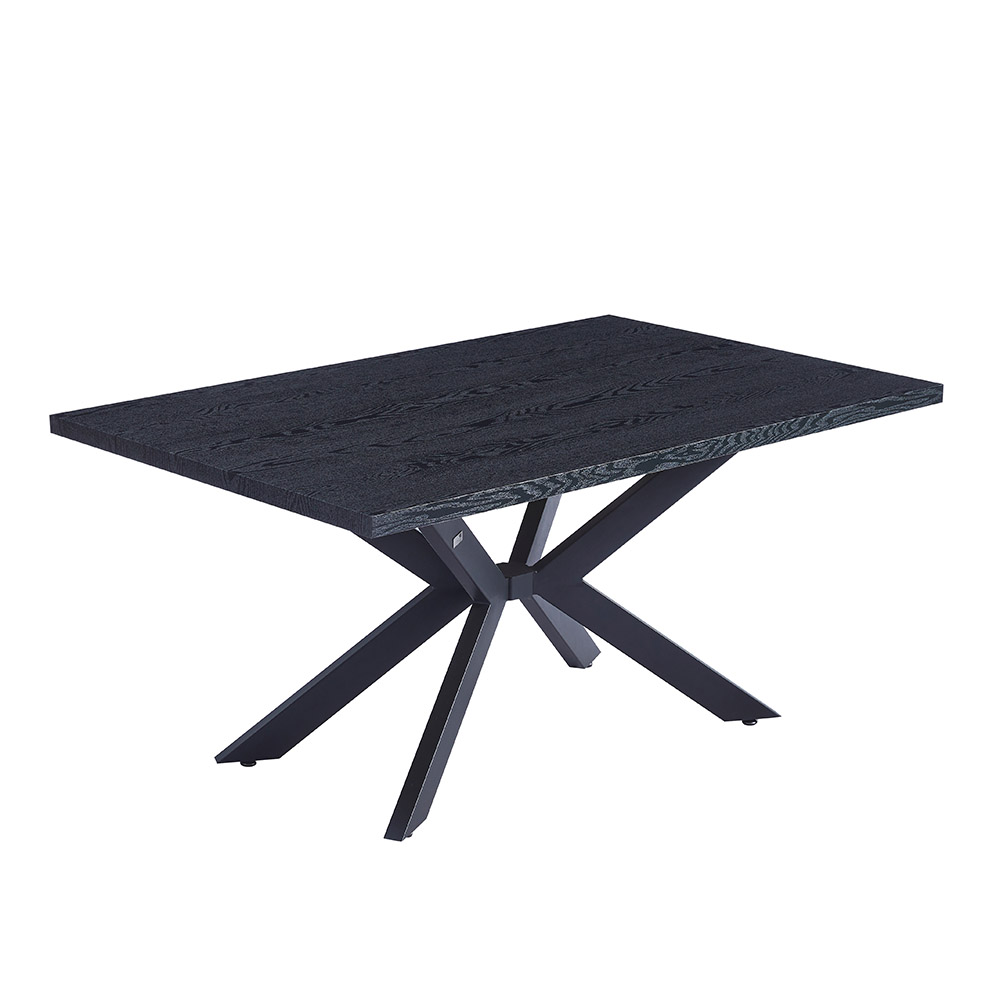 Home Deluxe HOME DELUXE Esstisch Eckig AVENCIA inkl. Sternfuß - 160 x 100 cm Dark Oak