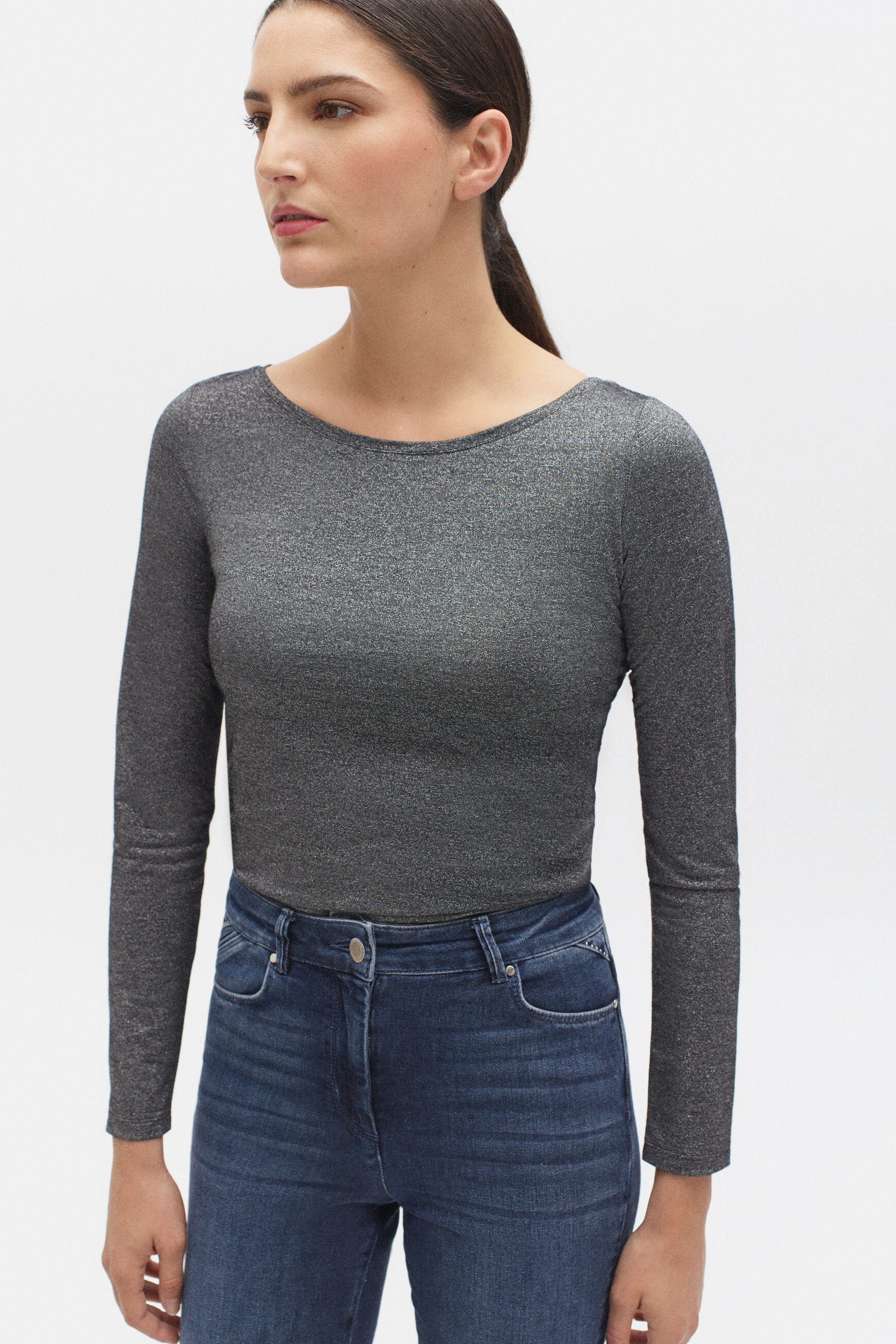 t-shirt jude gris argent femme