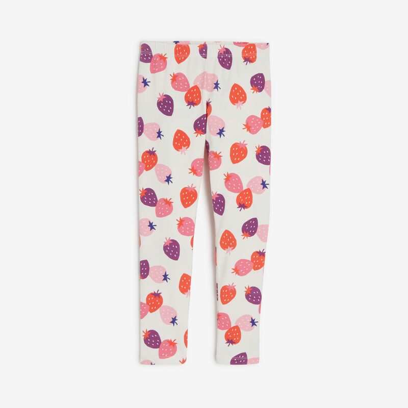 Legging fille écru fraises beige Catimini