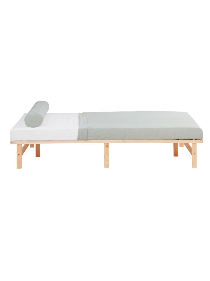 Homestyle4u Palettenbett 140x200 mit Lattenrost in Braun günstig kaufen
