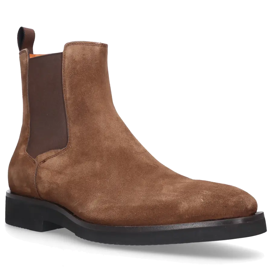 Santoni - Chelsea Boots 17759 Veloursleder - braun