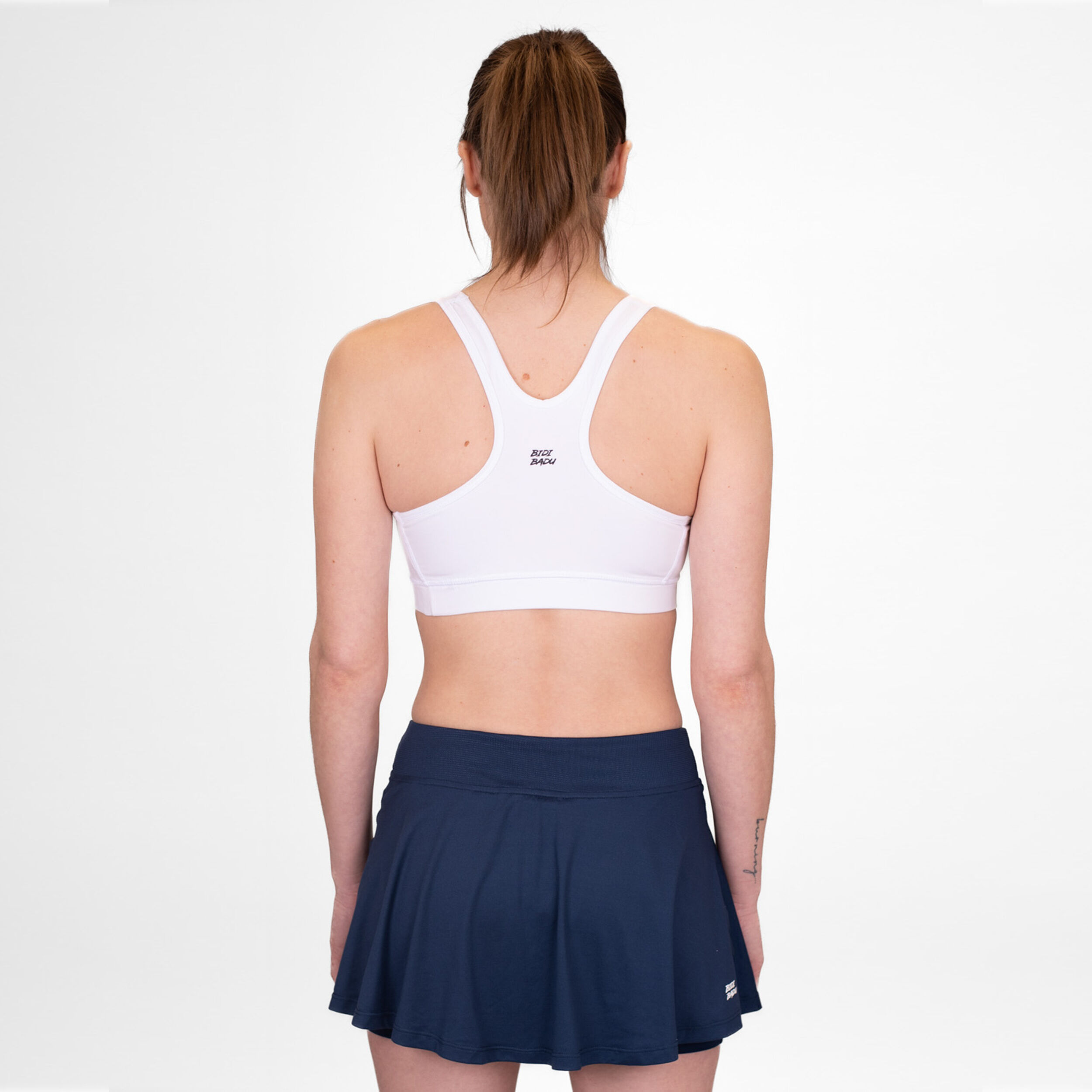 Crew Medium Support Sport-BH Damen - Weiß
