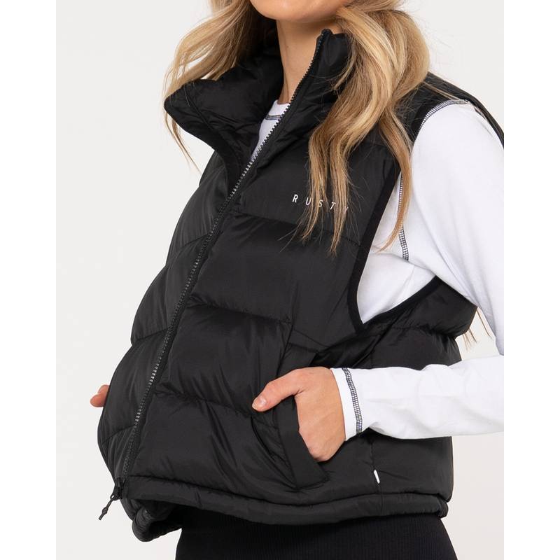 RUSTY RUSTY PUFFER VEST Kurzweste Damen