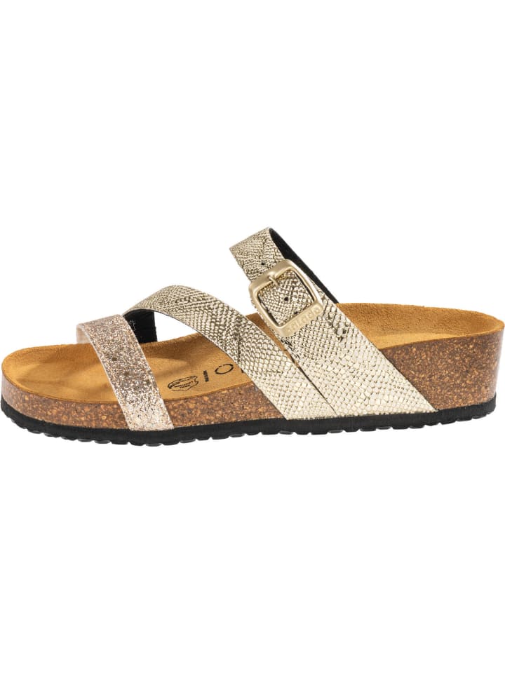 palado Pantoletten in Metallic Gold günstig kaufen