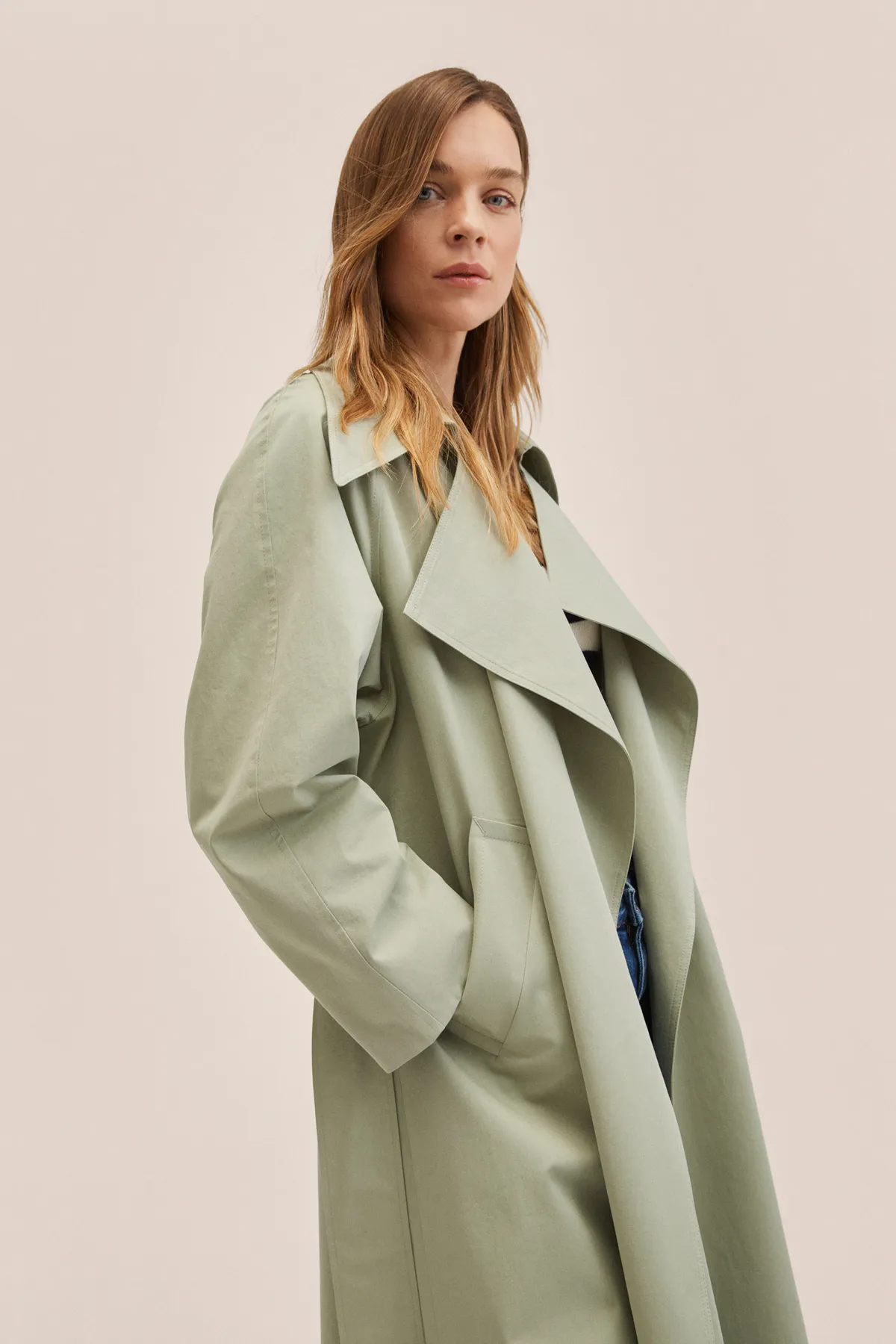 MANGO  27094018 Damen/Mädchen Mintgrün