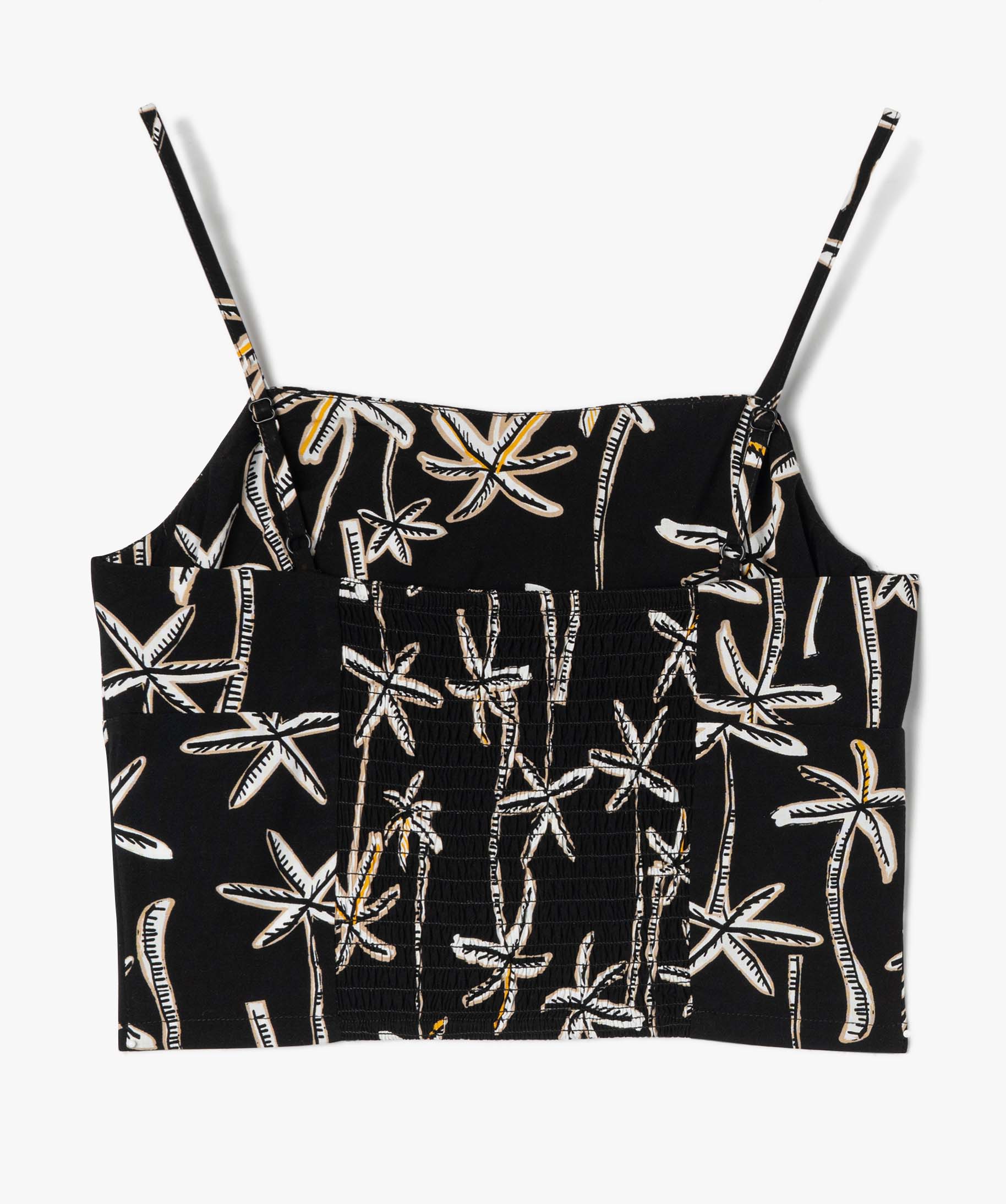 Blouse fille à fines bretelles coupe courte imprime | GEMO