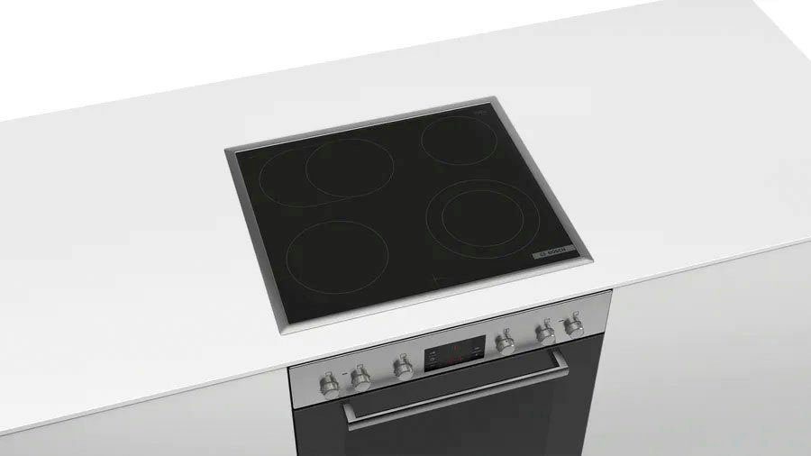 BOSCH Elektro-Herd-Set HND231AS62, mit Teleskopauszug nachrüstbar, ecoClean Direct