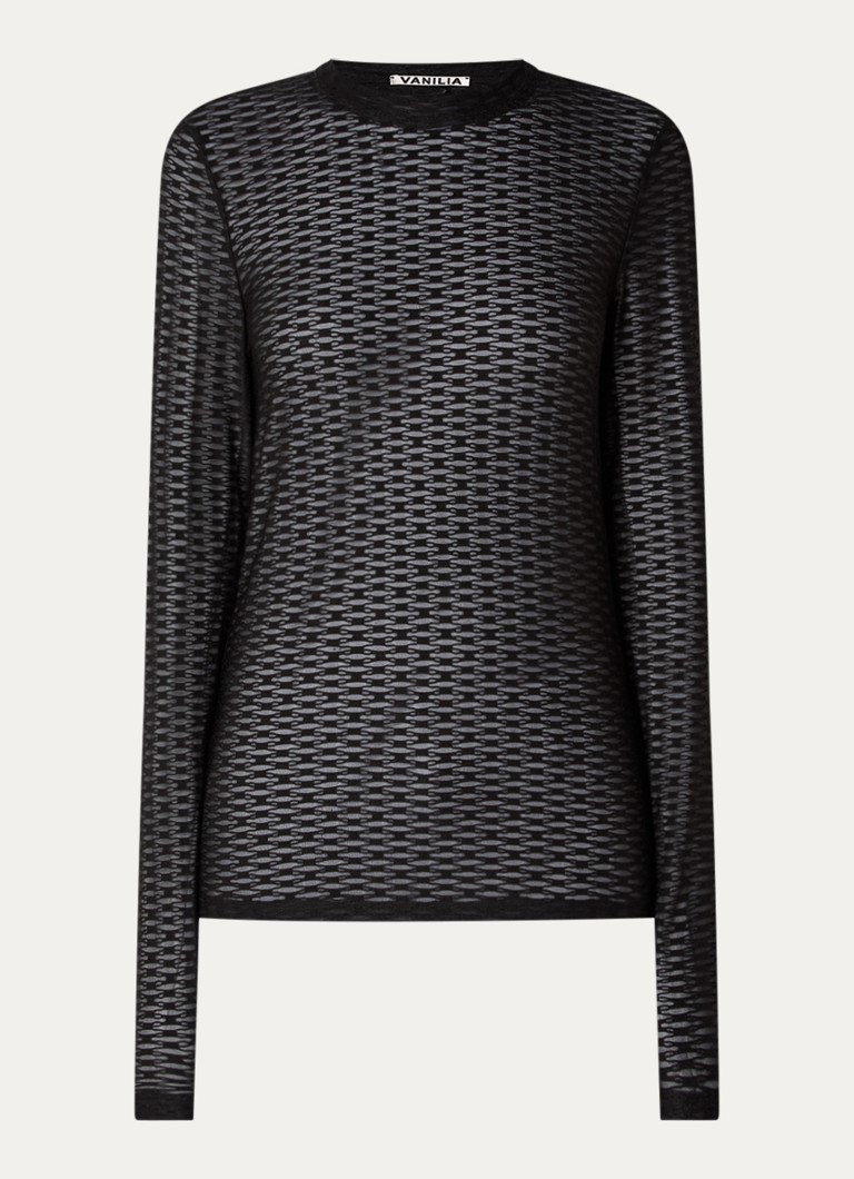 Vanilia Top en résille semi-transparente