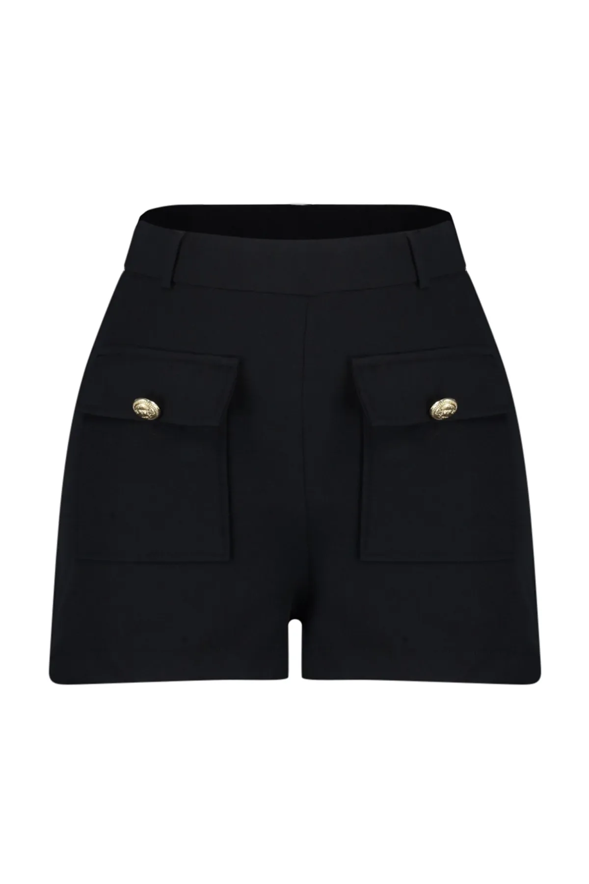 Trendyol Collection  Schwarze, gewebte Shorts mit Taschendetails TWOAW24SR00030