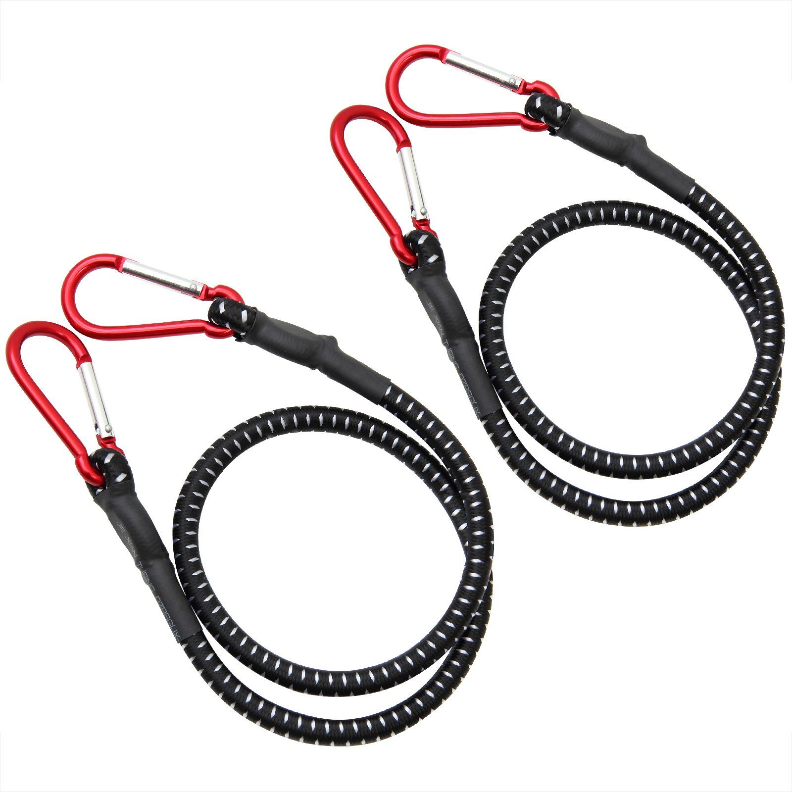 Deuba Spanngurt Deuba (2-St) 2x Gepäckspanner 100 cm stabile Karabinerhaken witterungsbeständig