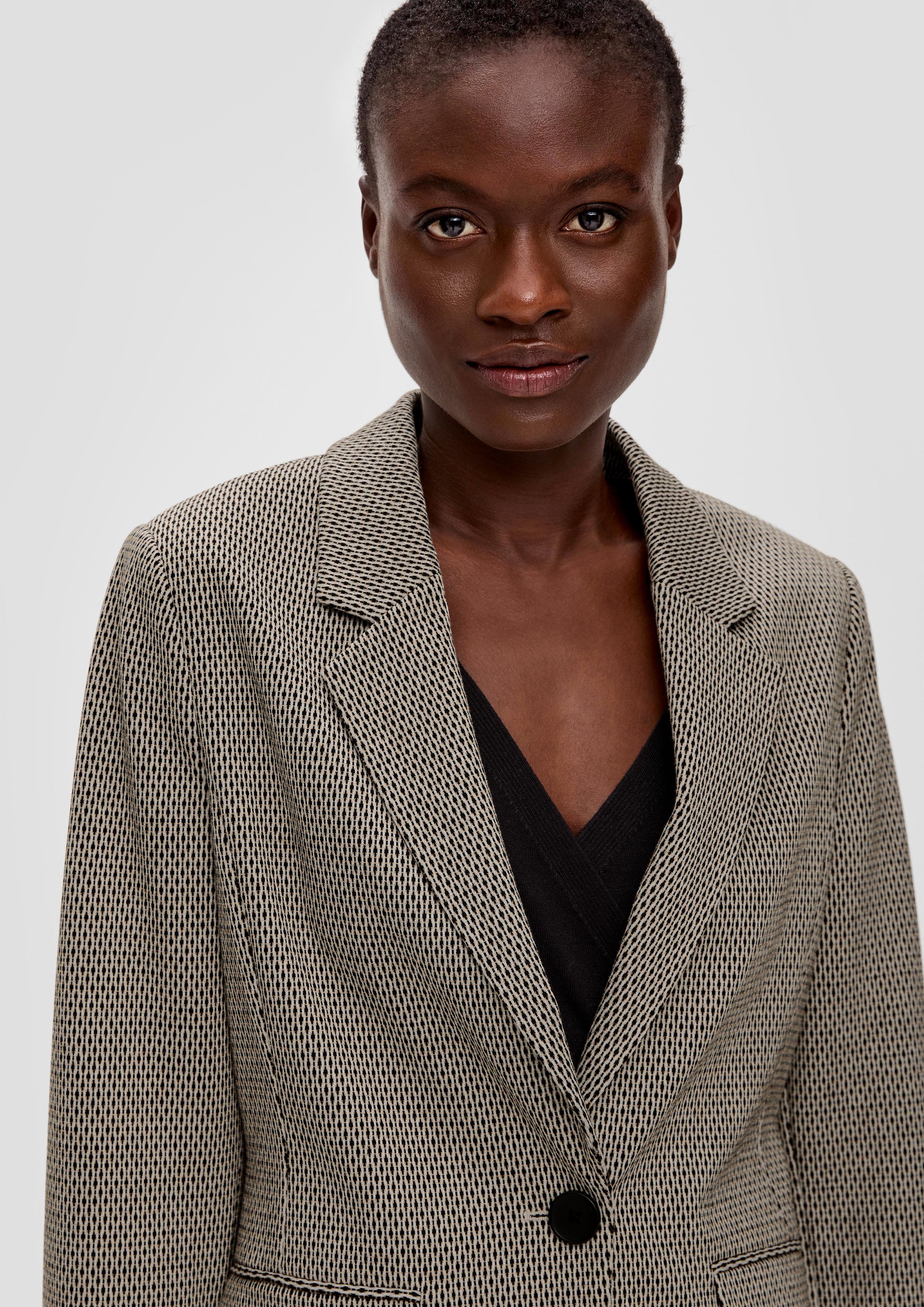 Jacquard-Blazer aus Viskosemix  2134000-99X4