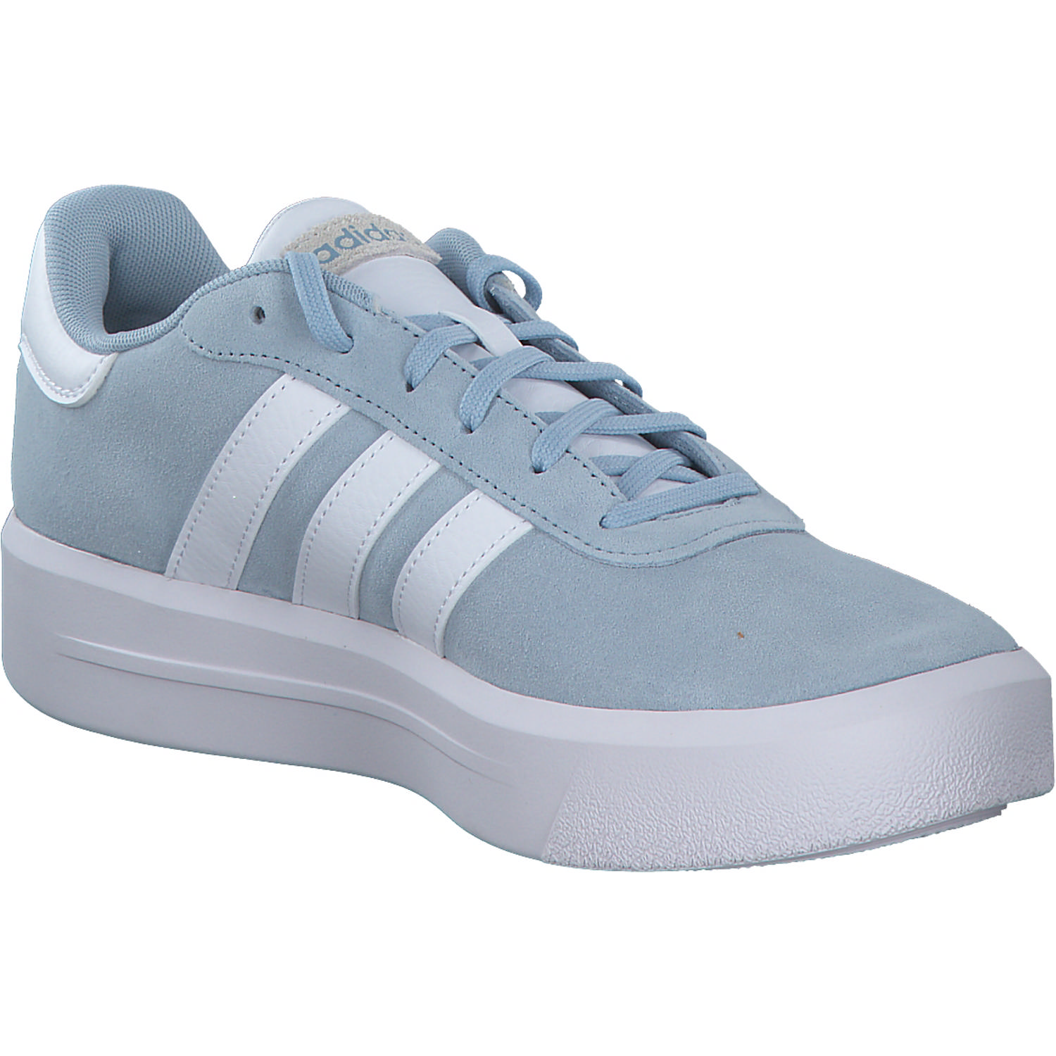 Adidas Court Platform Suede, Schnürschuhe, blau/weiß